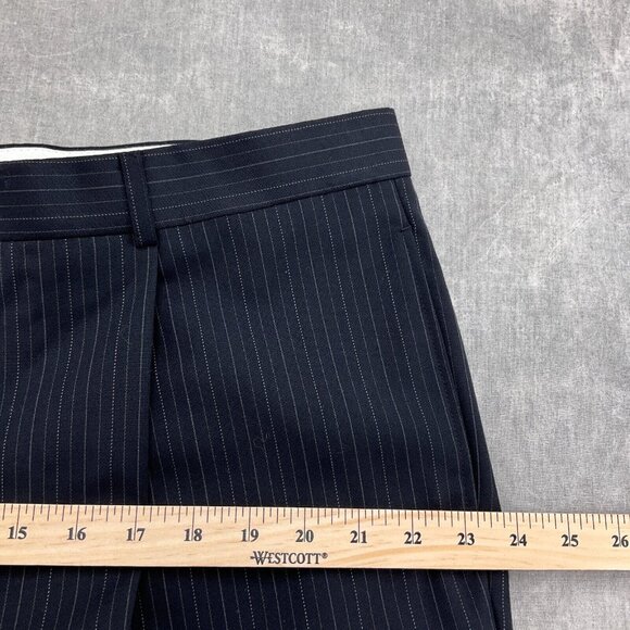 Jones New York Suit Men 44R 39W x 28L Blue Pinstripe Elements Wool Classic Caree - Picture 15 of 16